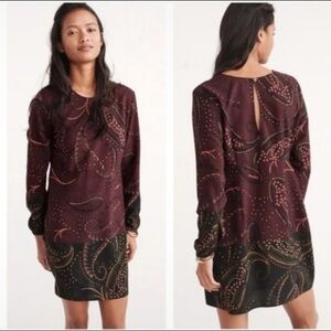 Abercrombie Paisley print Long sleeve dress